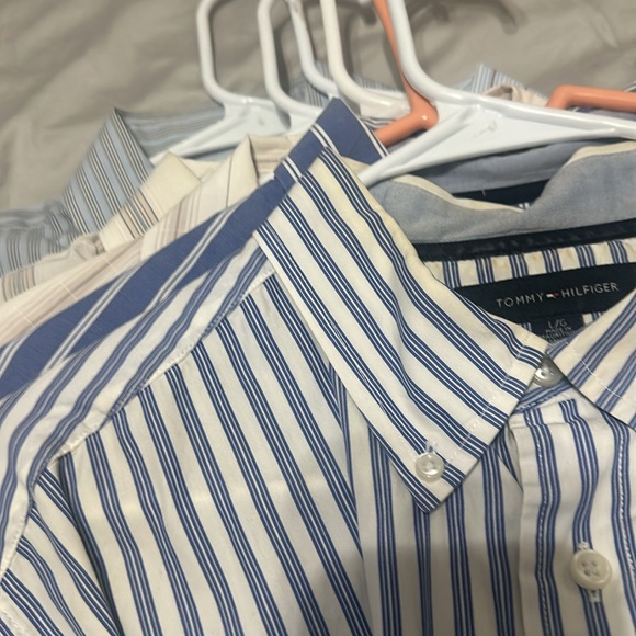 EUC MENS DRESS SHIRT BUNDLE OF 14 BUTTON UP ASSORTED SIZES : ALL NAME BRAND - Picture 6 of 12